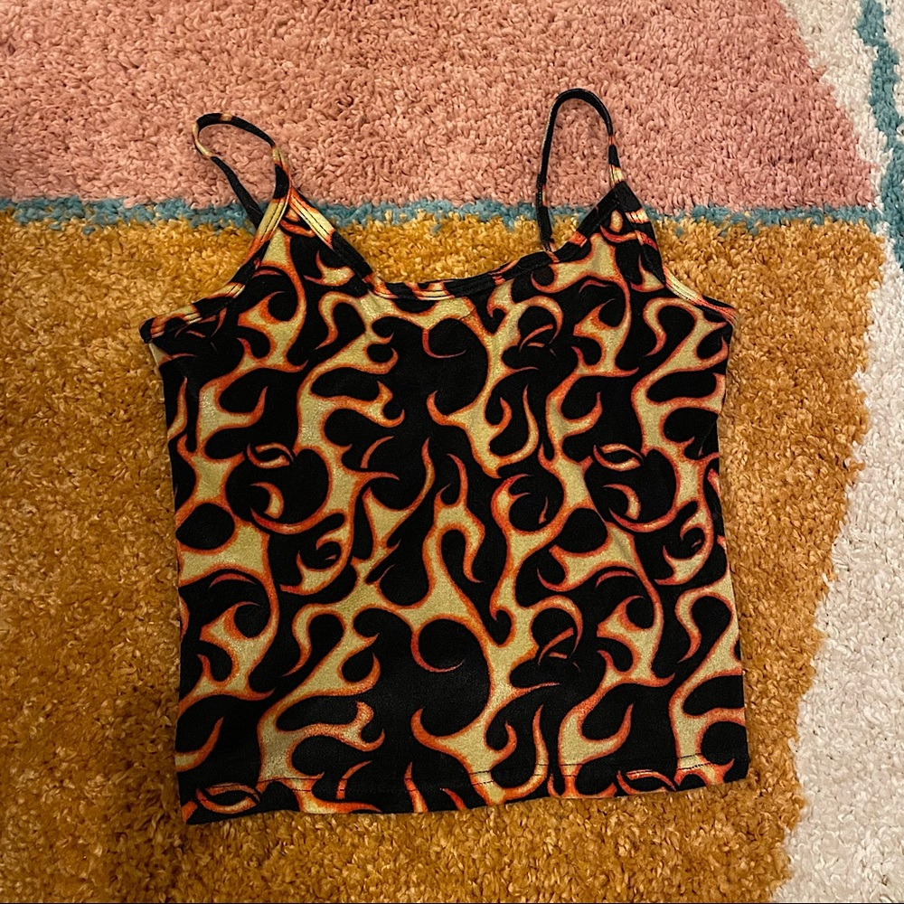 Y2K flames tank